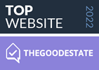pinkdogdigital logo top website the good estate